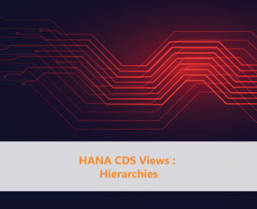 Hana CDS Views Hierarchies