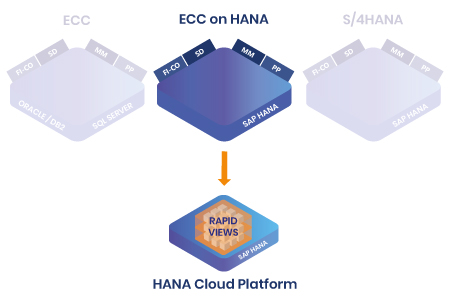 RapidViews ECC on HANA et HANA Cloud Platform