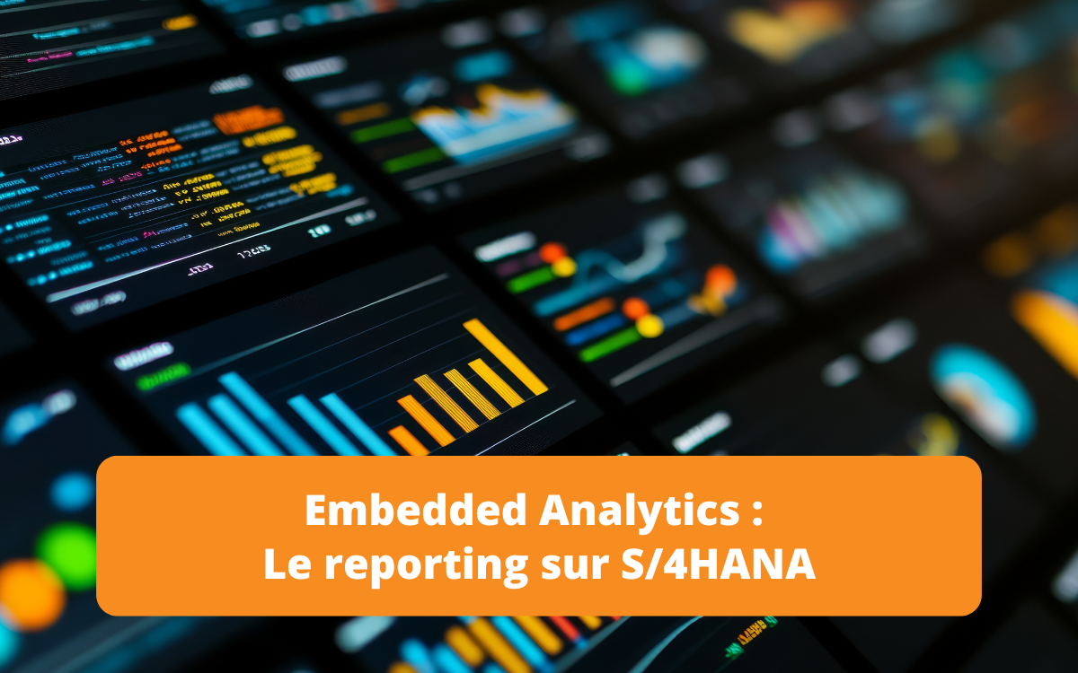 Analyse intégrée et reporting dans SAP S/4HANA, permettant l'analyse des données en temps réel et les insights directement au sein de l'interface utilisateur de S/4HANA.