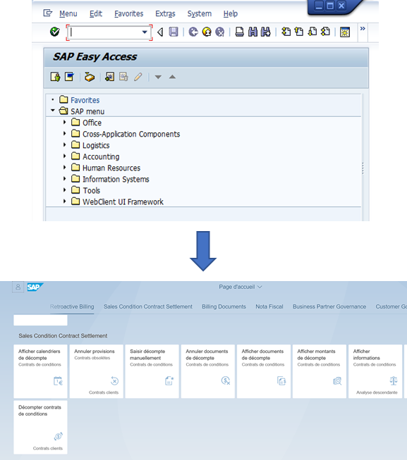 Interface Fiori S/4HANA