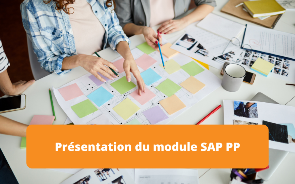 Présentation du module SAP PP (Planification de la production), couvrant les fonctionnalités essentielles pour la gestion des processus de production, la planification et l'optimisation des ressources.