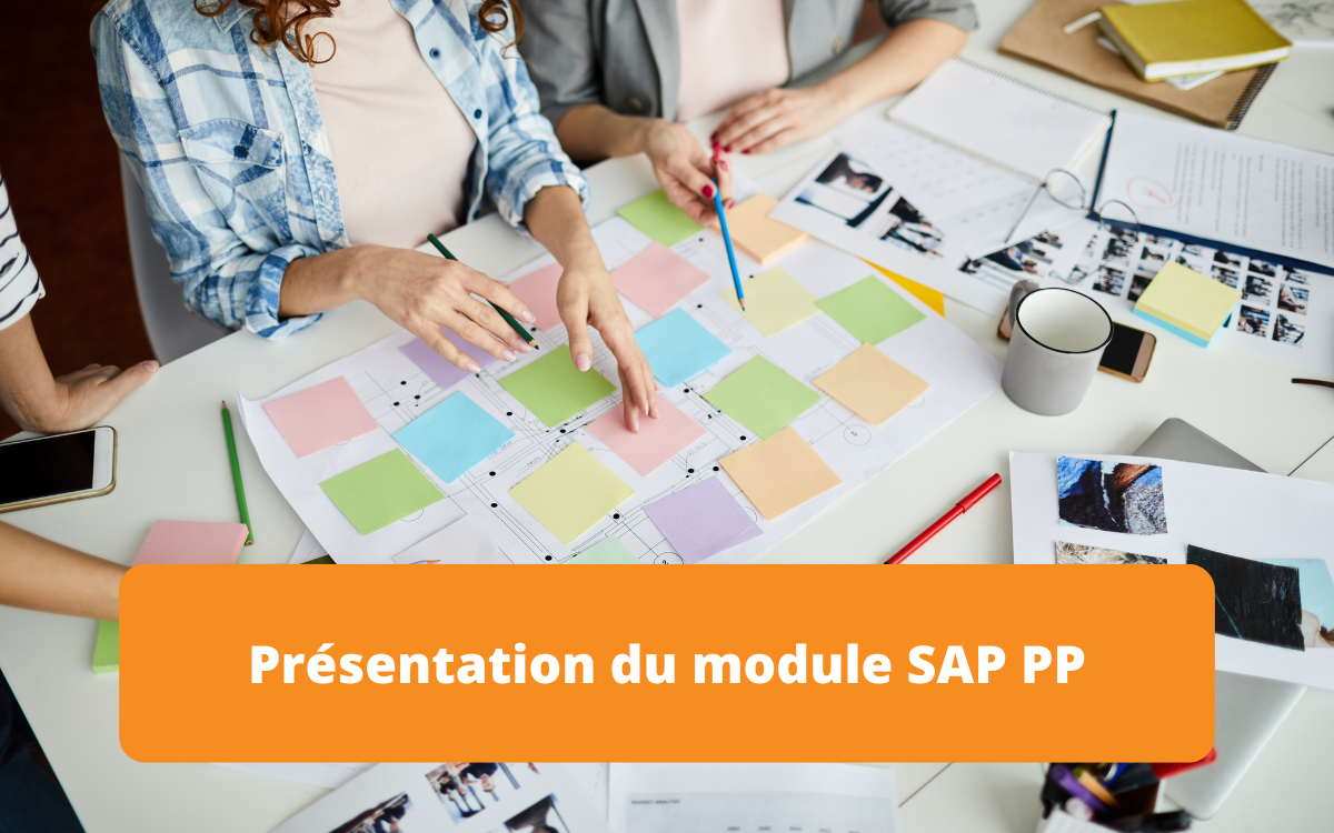 Présentation du module SAP PP (Planification de la production), couvrant les fonctionnalités essentielles pour la gestion des processus de production, la planification et l'optimisation des ressources.