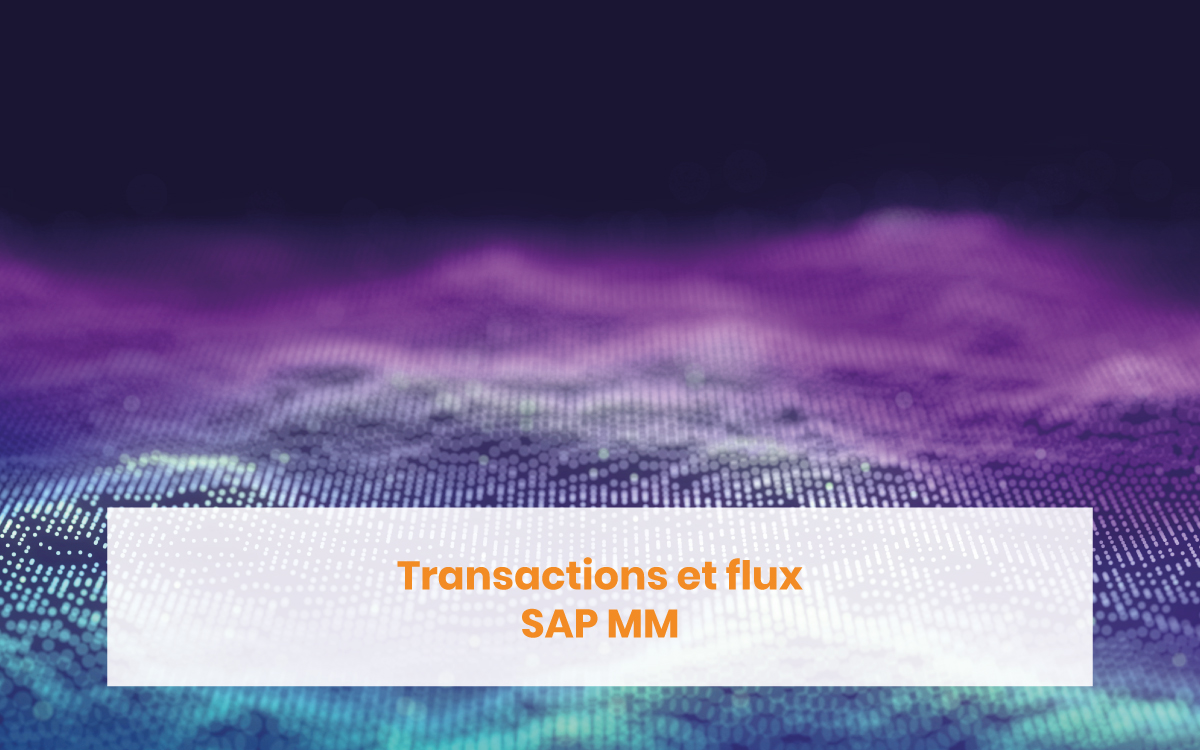 Transactions et flux SAP MM