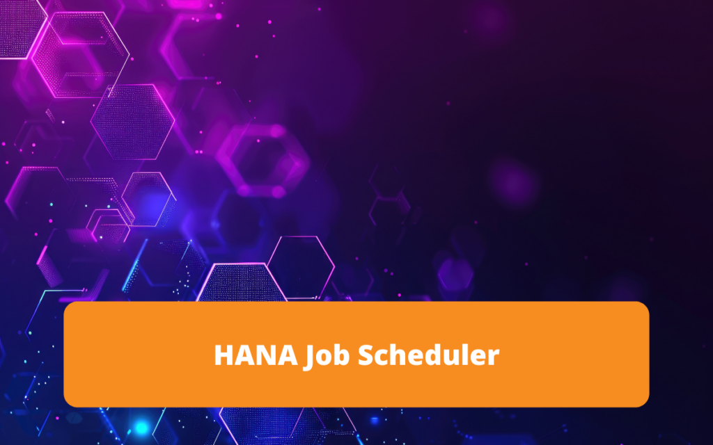 Introduction au HANA Job Scheduler, un outil qui automatise et gère les tâches planifiées dans l'environnement SAP HANA, garantissant ainsi une performance système optimale et un traitement efficace des données.