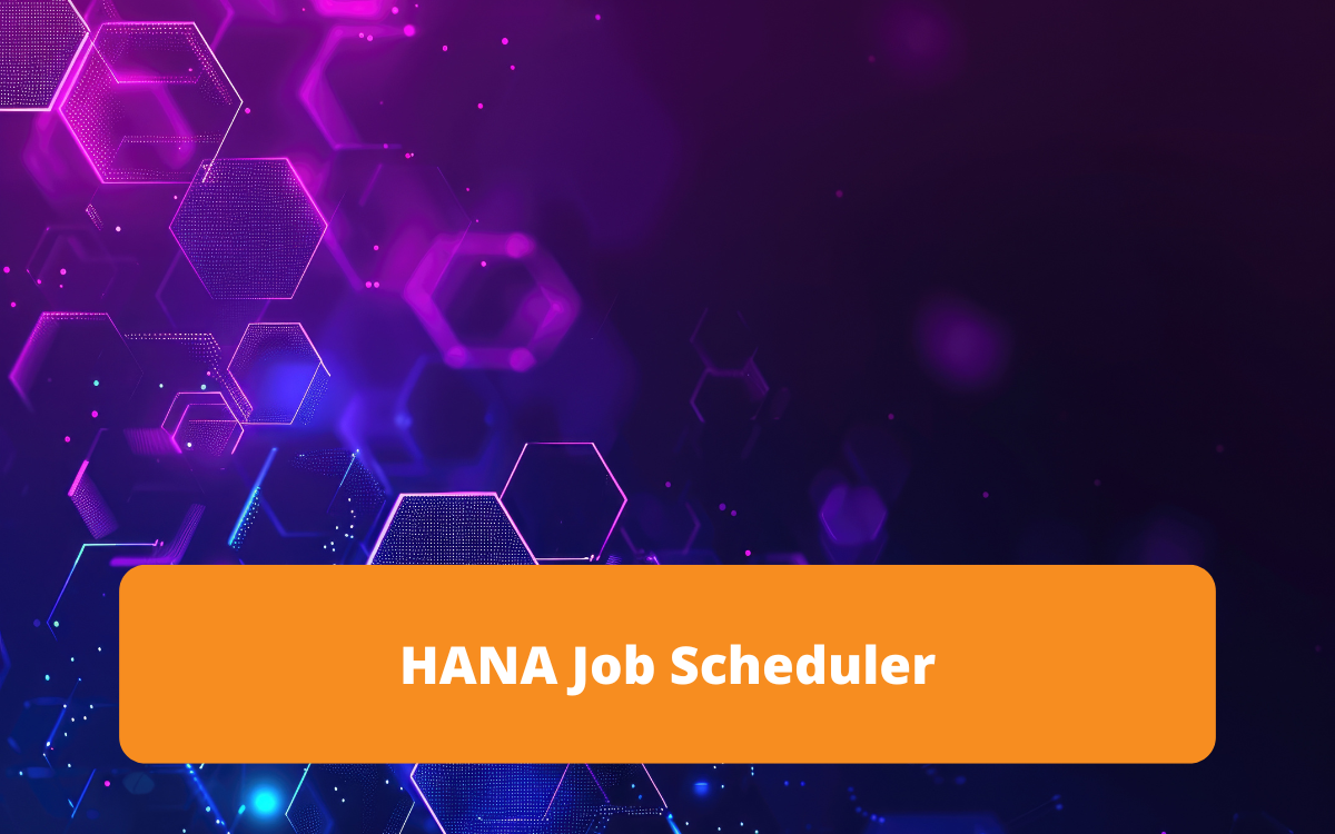 Introduction au HANA Job Scheduler, un outil qui automatise et gère les tâches planifiées dans l'environnement SAP HANA, garantissant ainsi une performance système optimale et un traitement efficace des données.