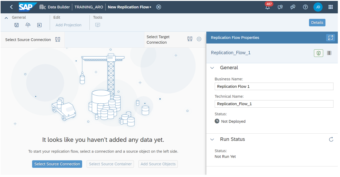 Connexion source SAP Datasphere