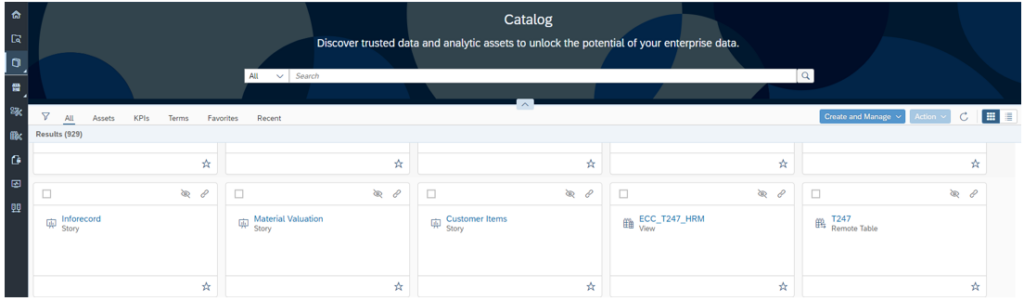 Répertoire centralisé SAP Analytics Cloud