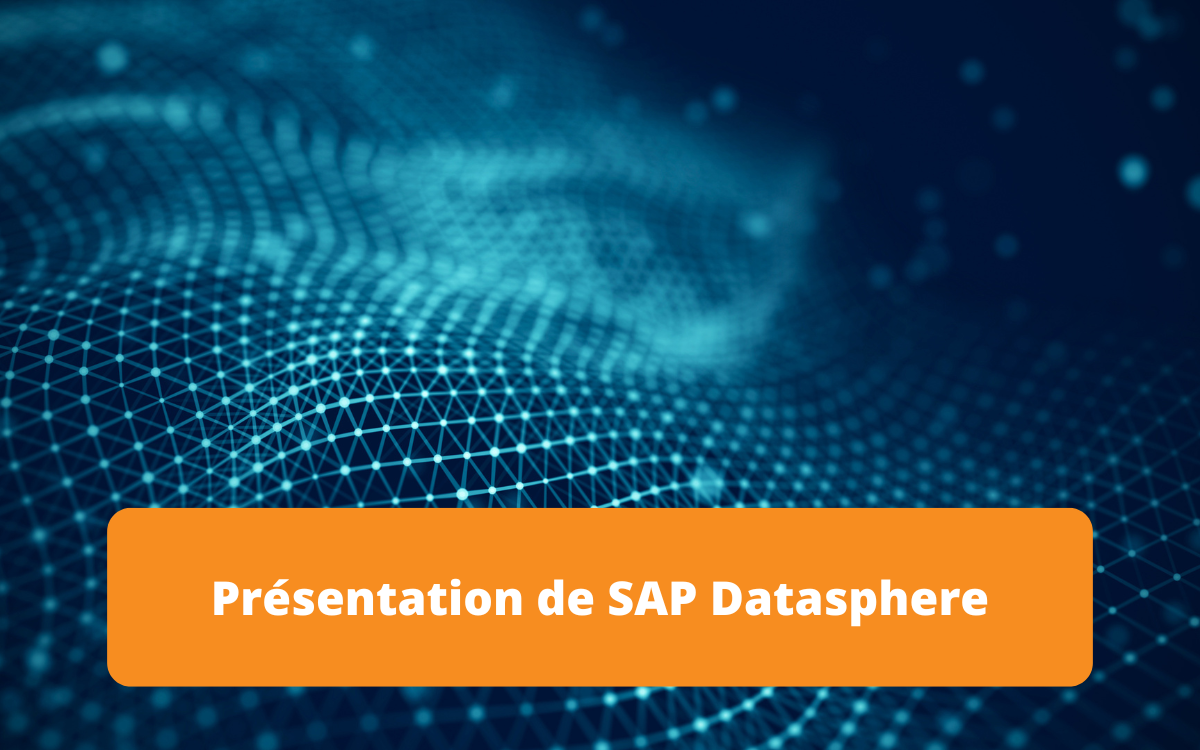Présentation de SAP Datasphere, une plateforme de gestion de données offrant des solutions pour la connectivité, l'intégration et l'analyse des données dans le cloud.