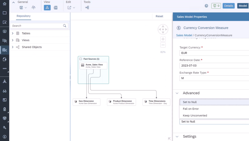 Analytics model data builder