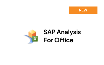 New connector SAP Analysis for Office