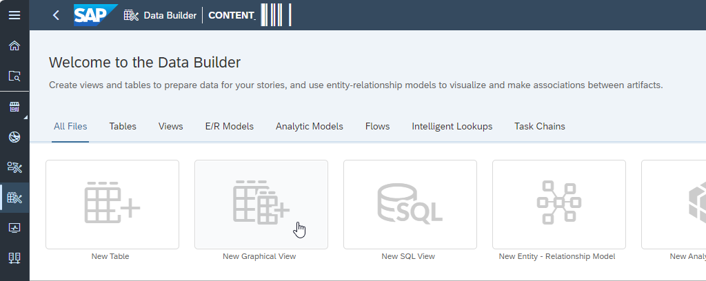 Graphical view modelisation