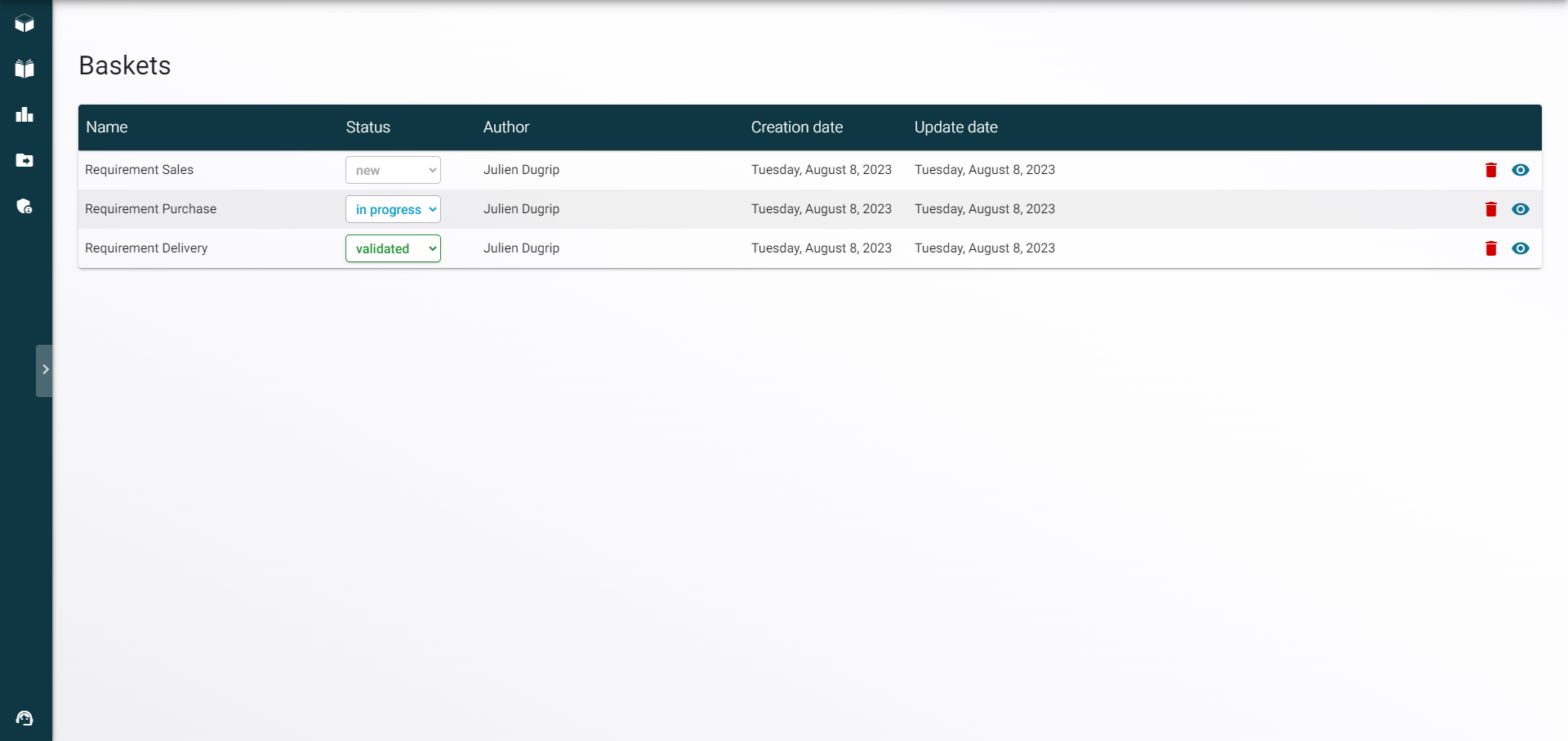 Interface of RapidViews' Analytics Wizard, offering an intuitive design for creating SAP reports.