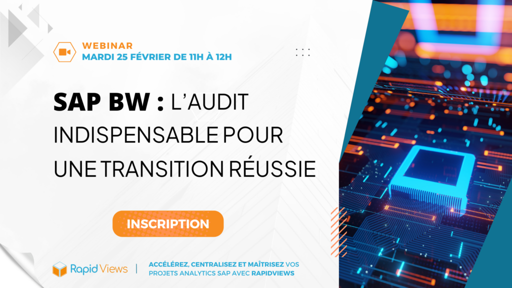 Webinar du 25 février 2025 : Présentation des stratégies avancées pour améliorer l’analyse des données SAP et optimiser les processus décisionnels avec RapidViews.