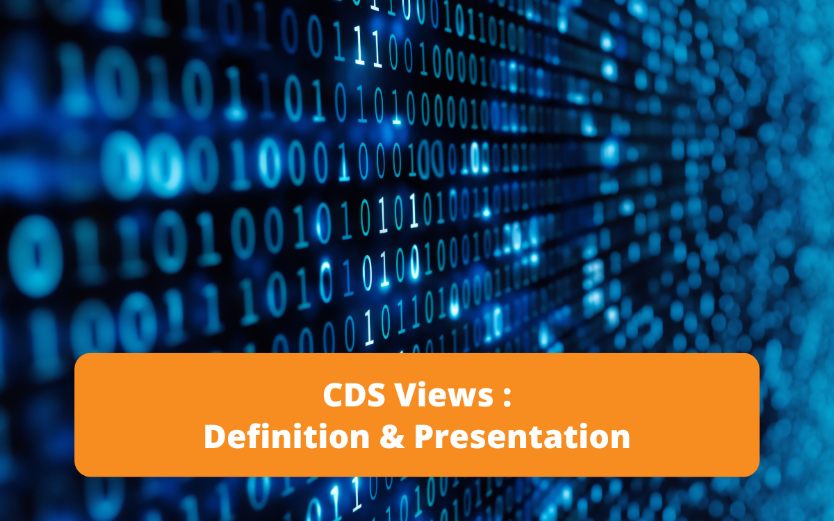 Presentation of CDS views in SAP, explaining how they define data structures and relationships for efficient querying.