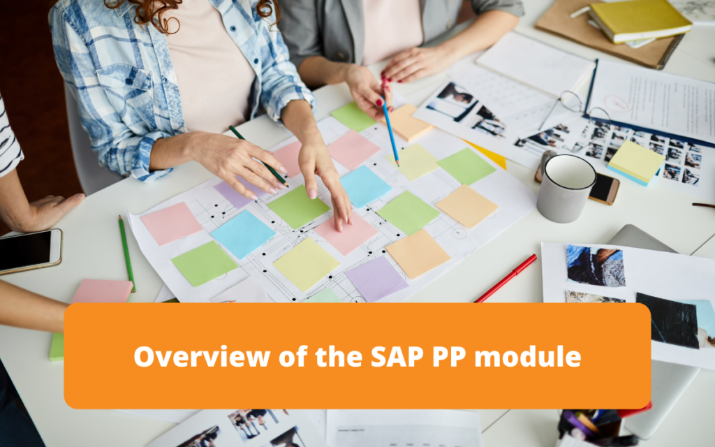 Presentation of the SAP PP (Production Planning) module, covering essential features for managing production processes, planning, and optimizing resources.