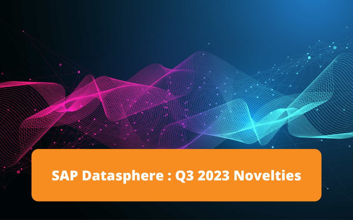 Presentation of SAP Datasphere new features for Q3 2023, covering the major updates to the data management platform.
