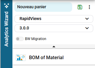 Nouveau mode « BW Migration » dans l’Analytics Wizard pour faciliter la transition vers CDS Views ou Datasphere.