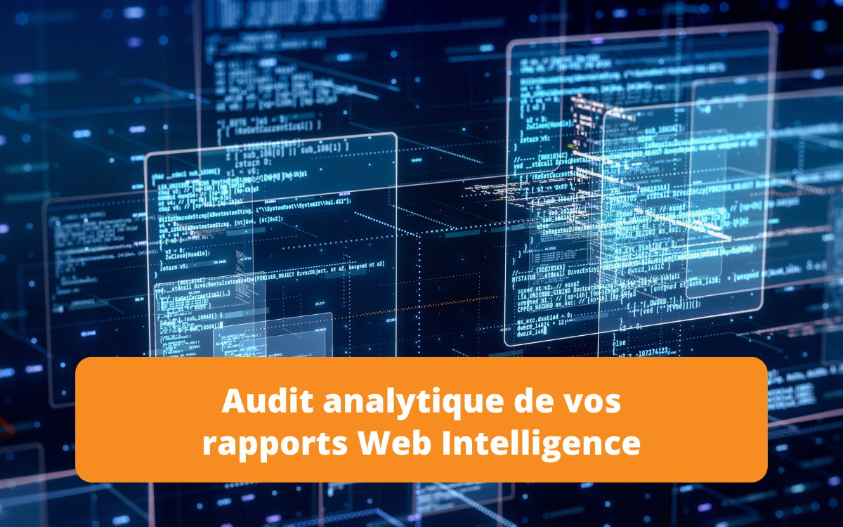 Analysez la complexité et l'usage de vos rapports Web Intelligence. Identifiez les redondances et mesurez le ROI de votre parc BI avec notre nouvel outil d'audit.