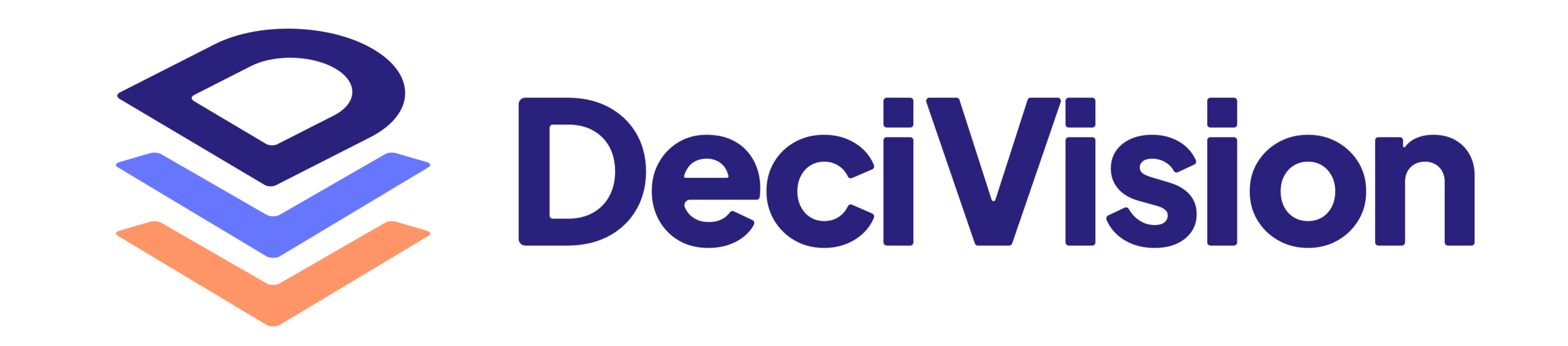 Le logo de DeciVision symbolise l'excellence en conseil et solutions IT, représentant leur rôle d'acteur majeur et de leader du support SAP BusinessObjects depuis 2006.