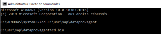 Configuration du DPA étape 1